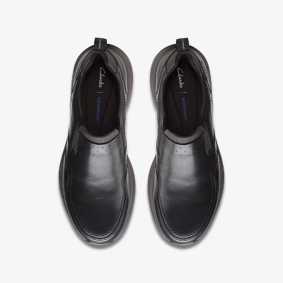 Clarks Mens Wave 2.0 Edge Black Leather Sneakers 10.5 Medium — фото 6