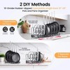 MaseiKar 2 Pack Expandable Pot Lid Rack Organizer, Pans Organizer Rack, Pots and Pans Organizer Rack Cookware Set Organizer - 3 of 4