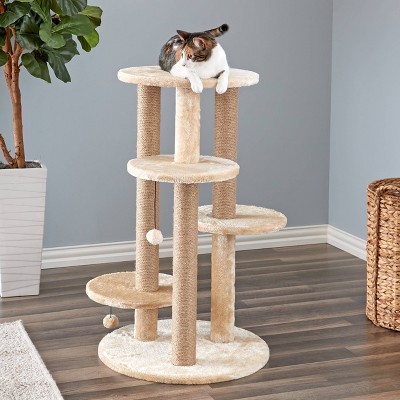 Two by Two Fir Cat Tower - Beige