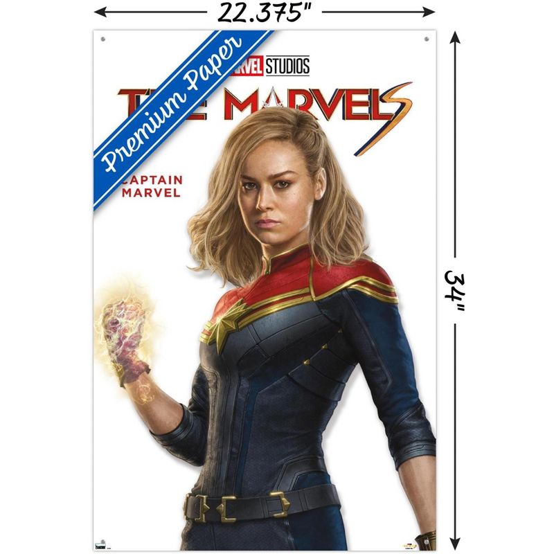 Trends International Marvel The Marvels - Captain Marvel Feature Series Unframed Wall Poster Prints, 3 of 7