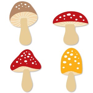 Big Dot of Happiness Wild Mushrooms - DIY Shaped Red Toadstool Party Cut-Outs - 24 Count - 1 of 4