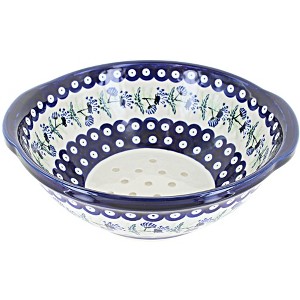 Blue Rose Polish Pottery 1183-Zaklady Colander - 1 of 1