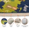 Padded Velvet Fleece Polyester Rug - Low Pile, Non-Slip, Easy-Clean, Ideal for Kids' Rooms - Antistatic, Durable - 39.5 x 59 Inches - Map - 4 of 4