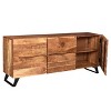 Acacia Wood 3 Doors Live Edge Sideboard - Timbergirl - image 4 of 4