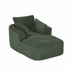 AENKYO Oversized Sleeper Sofa Bed & Cloud Lounge Chair, Corduroy Upholstered Sofa No Assembly Required for Living Room - 4 of 4