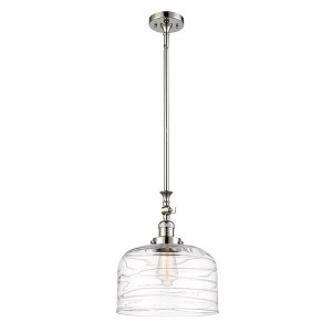 Bell - 1 Light Stem Hung Mini Pendant In Industrial Style-15 Inches Tall and 12 Inches Wide - 1 of 1