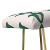 Maritza Lisa Retro Green Floral Pattern Bench Green - Deny Designs - 3 of 4