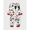 PATPAT Christmas Matching Family Pajamas Set Santa Claus and Christmas TreePrint White PuS with Christmas Socks White - 3 of 4