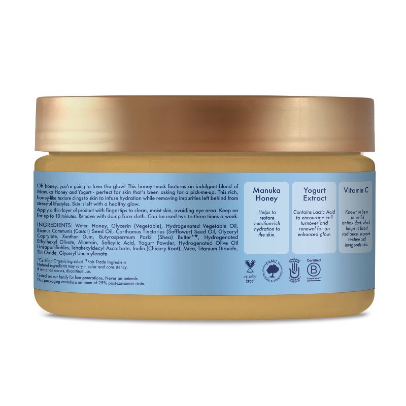 SheaMoisture Manuka Honey &#38; Yogurt Glow Getter Honey Mask - 4oz, 3 of 5