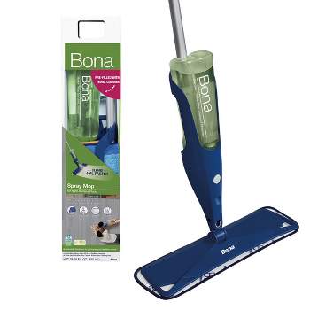 Bona Floor Mop Starter Kit - 1 Spray Mop, 1 Reusable Microfiber Pad, 1 Refillable Multi Surface Floor Cleaner Liquid