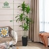 6FT Dracaena Draco Artificial Dragon Tree Realistic Dracaena Fragrans Faux Tree with Black Pot for Home Office Indoor Outdoor Decor - 2 of 4