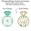 Big Dot of Happiness Final Fiesta - Bar Bingo Cards and Markers - Last Fiesta Bachelorette Party Shaped Bingo Game - Set of 18 - 3 of 4