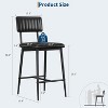 GAOMON Bar Stools Set of 2, 38.2''Tall Bar Chairs with Thick Cushion & Thickened Metal Legs,for Island, Counter Bar, Kitchen - 4 of 4