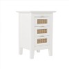 NicBex Nightstand Bedside End Table with Metal Handle Drawers for Bedroom & Living Room - 4 of 4