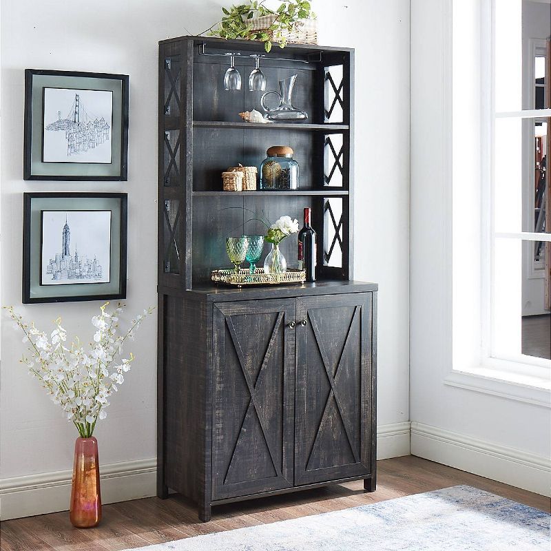 Elegant Wall Bar Cabinet - Home Source, 5 of 11