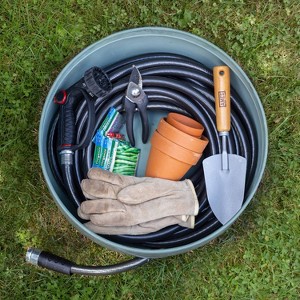 Brass Sonoma Hose Pot - Green - Good Directions: Handmade, No Assembly, 100ft Capacity - 1 of 4