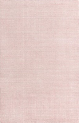 English Rose Pink Wool Rectangular Area Rug