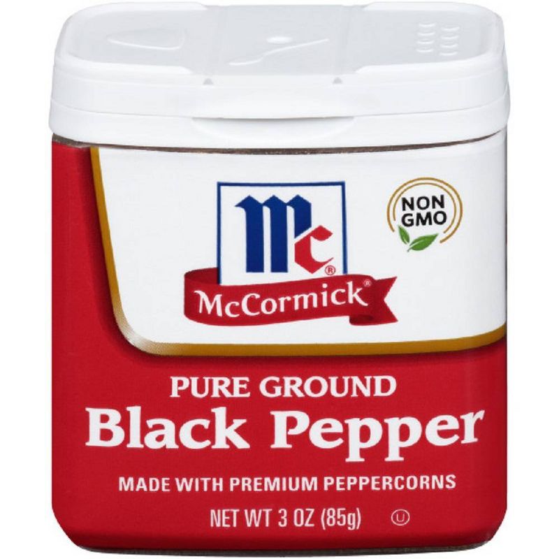 McCormick Pure Ground Black Pepper - 3oz, 1 of 8
