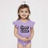 The Juniper Shop Sweet Chick Baby Flutter Sleeve Bodysuit - 2 of 2