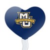 Marquette University Primary Logo Heart Love Cupcake Picks Toppers Decoration Set of 6 - 2 of 4