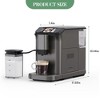 COZONY Fully Automatic 20-Bar Espresso Machine with Steam Wand, Insulated Milk Container for Latte, Cappuccino - 2 of 4