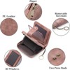FATMOON Leather Credit Card Holder for Women - RFID Blocking,Bifold Zipper & Compact Organizer with Keychain for Daily Use,Travel - 4 of 4