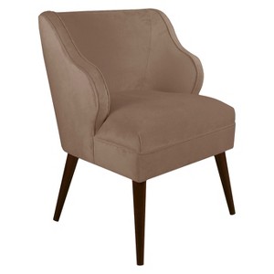 Mandolene Mid-Century Arm Chair Velvet Cocoa - Project 62 , Velvet Brown