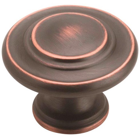 Amerock Inspirations Round Cabinet Knob 1-1/4 in. D 1 in. Oil Rubbed Bronze 10 pk - image 1 of 1