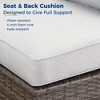 FIONECA 2-Piece Patio Furniture Set with Coffee Table, Grey PE Rattan Outdoor Conversation Set, Water-Resistant Cushions - 4 of 4