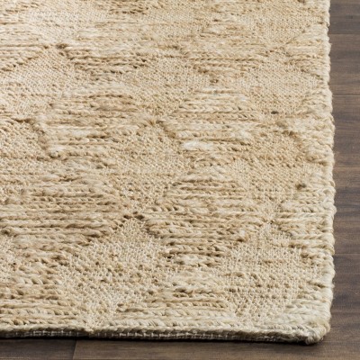 Gray Hand-Knotted Reversible Jute 4' x 6' Rug