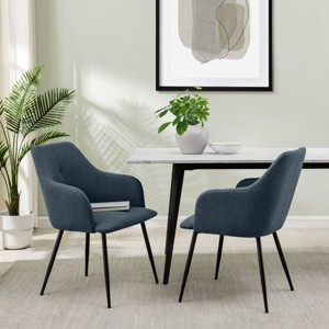 Quality Modern Funky Upholstered Dining Chairs Set Of 2-Cuddlewood - 1 of 4