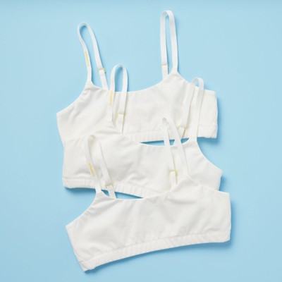 Girls' 3pk Double-Layered, High-Quality Seamless Bra with Convertible and  Adjustable Straps by Yellowberry® 