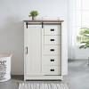 Bella Depot Farmhouse 5 Drawers Dresser with Sliding Barn Door - 2 of 4