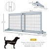 LAOTIES 72" Extra Wide Freestanding Dog Gate with Adjustable Length,Wooden Pet Barrier with Steel Wire for Doorways And Hallways - 2 of 4