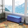 NicBex 46" Storage Bench Ottoman with Storage Steel Frame Button Tufted Storage Bench for Bedroom and Entryway - 4 of 4