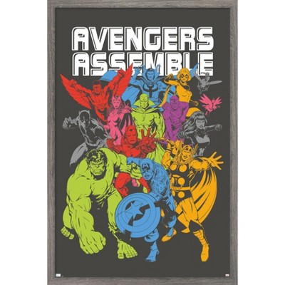 Trends International Marvel Avengers: Beyond Earth's Mightiest - Colorization Framed Wall Poster Prints