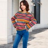 Anna-Kaci Women's Multi-Color Striped Knit Sweater with Long Sleeves and Crew Neck - Small, Many Colors - 3 of 4