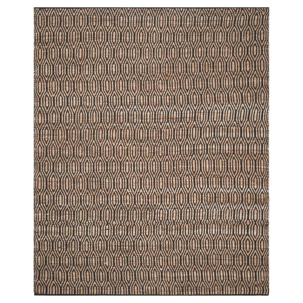 8'x10' Kian Area Rug Black/Natural - Safavieh