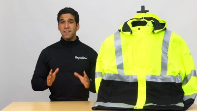 Refrigiwear Mens Hi Vis 3 in 1 Insulated Rainwear Systems Jacket Target