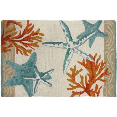 Homefires Coastal Reef Indoor Rug Only – Ocean-Inspired, Soft & Durable Area Rug – Easy-Care Accent for Coastal-Themed Interior Spaces