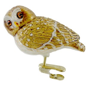 Old World Christmas 2.0 Inch Pygmy Owl Owc Ornament Clip On Bird Tree Ornaments - 1 of 3