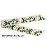 Unique Bargains Women's Leaf Scarf Headband Green White 1 Pc - 4 of 4