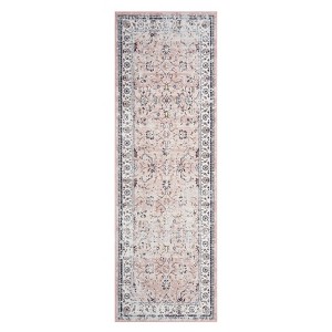 COZONY Washable Runner Rug for Hallway Kitchen, Non-Slip Soft Floral Carpet with Rubber Backing for Laundry Room, Bedroom, Bathroom Area Rug - 1 of 4