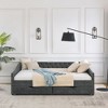 NicBex Twin Size Upholstered Tufted Daybed with 2 Drawers and Button Back for Bedroom,Living Room,Apartment - 2 of 4