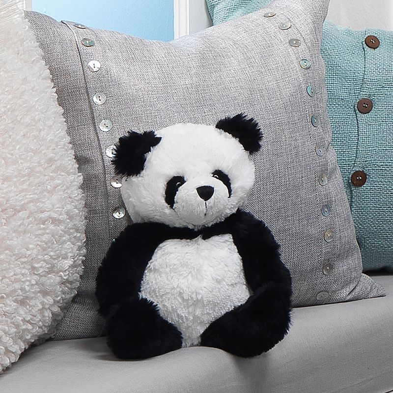 Lambs & Ivy Wild Life Black/White Plush Panda Bear Stuffed Animal Toy - Lucky, 5 of 7