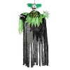 Morris Costumes 4 ft Hanging Animated Green & Black Clown Decoration - Black - 2 of 3