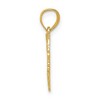 Black Bow Jewelry 14k Yellow Gold Floral Cutout Heart Pendant, 15mm - 2 of 4