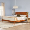 Saracina Home King MidCentury Vertical Slatted Headboard Solid Pine Bed - 2 of 4