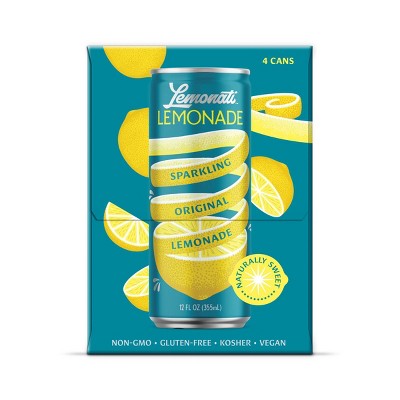 Lemonati Original Sparkling Lemonade - 48 fl oz/4pk