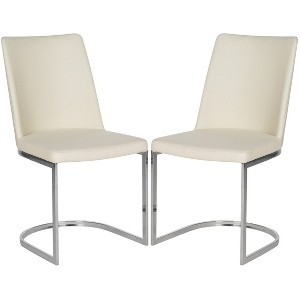 Parkston Side Dining Chair - Linen Beige (Set of 2) - Safavieh